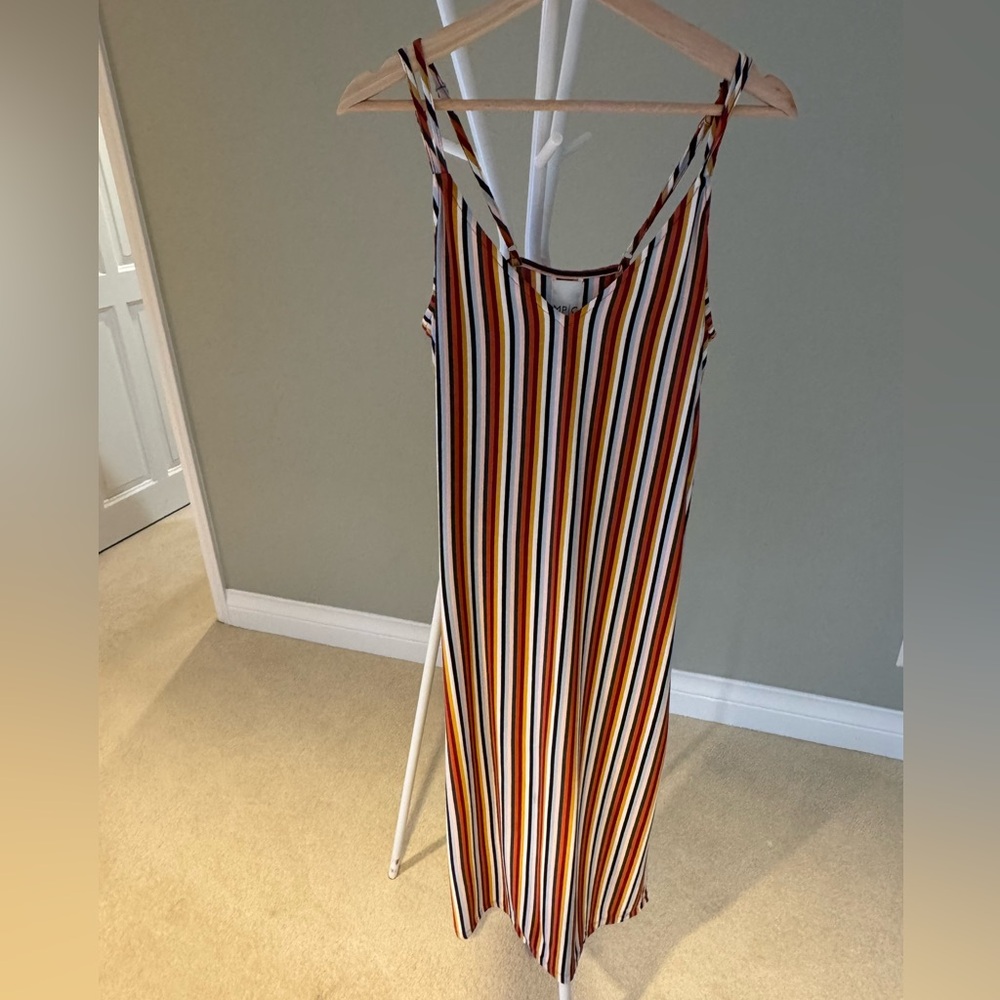 Colorful Striped Sleeveless Maxi Dress